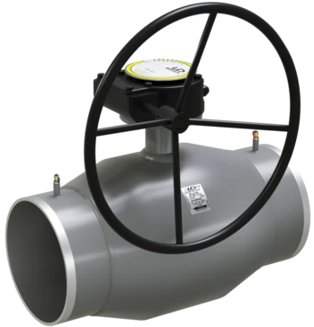 Кран шаровый LD КШЦПР Energy Regula стальной ст 20 Ду250/200 Ру2,5МПа с редуктором в Челябинске